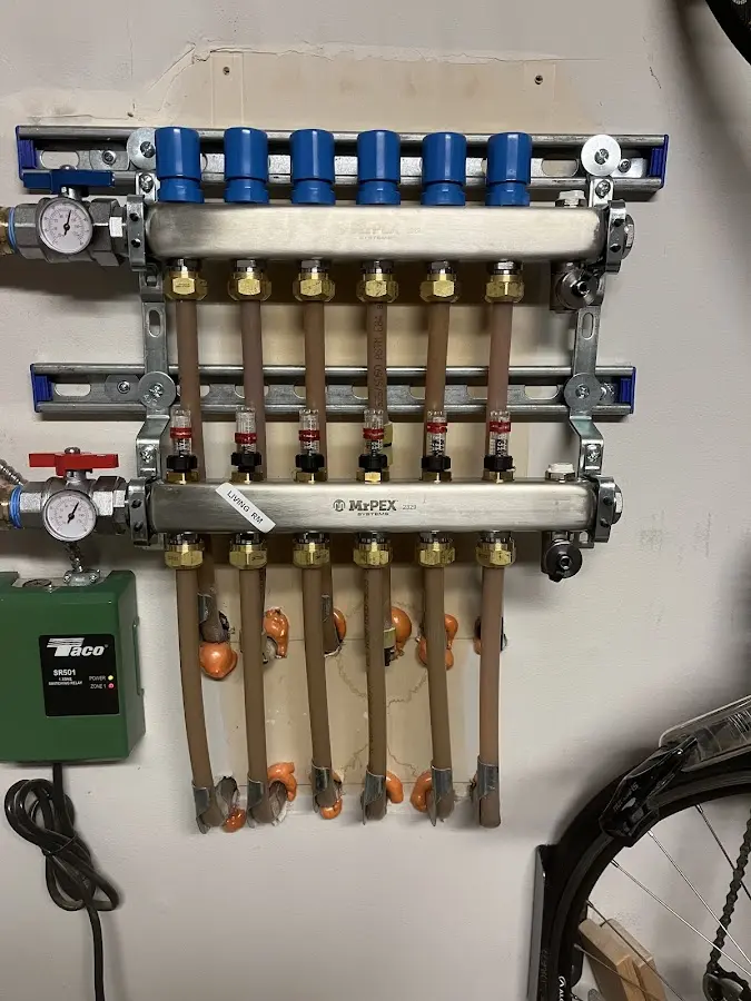 Plumber performing Gas Leak Detection at a residential property in Boone